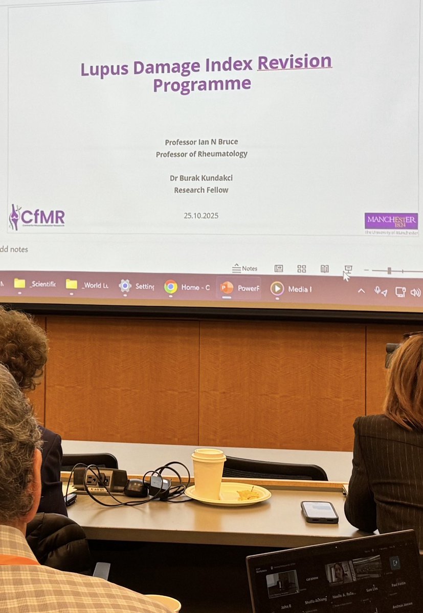 Honoured to share our progress and next steps for the revised organ damage index (SDI) for #lupus at the 2025 Autumn #SLICC group meeting during <a href="/ACR2025/">Antonio Castro Reyes</a>