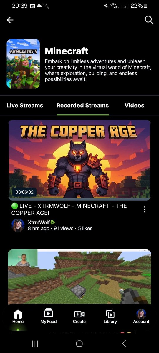 xtrmwolf's tweet image. Today&apos;s #Minecraft stream has made mine the best minecraft viewed stream on RUMBLE! 

#RumbleStreamer #RumbleContentCreator #StreamingCommunity #ContentCreation #LiveStreaming #GamingOnRumble #RumbleFam #StreamersUnite #ContentCreators #RumbleVibes