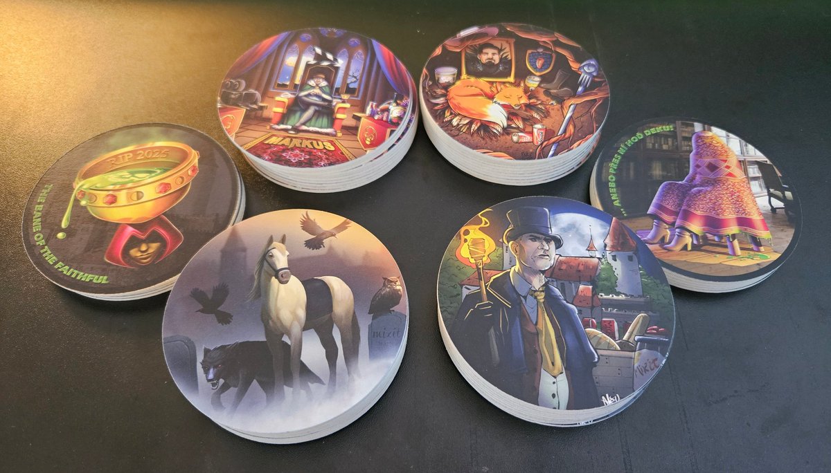 Inspired by <a href="/all3media/">All3Media</a>'s The Traitors and Czech edition directed by <a href="/markuskrug/">Markus Krug</a> I have designed set of coasters in #RedHood Edition!

For the first time I did direct product placement within those designs - dedicated mainly to <a href="/MIXITcz/">MIXIT.cz Müsli</a> - as they share same values like myself,
