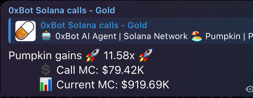 0xBot_project's tweet image. #pumpkin

 9Eufcq8yqukb4A9eUTAXrRpzB7aKTdAuUnqe75ttpump

12x already 🚀