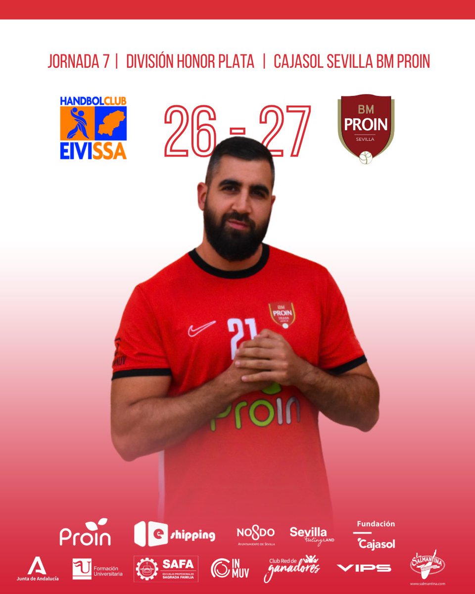 Si, si, si!!!
Enorme victoria!
Final de infarto, pero nos volvemos de Ibiza con más que 2️⃣ puntos

<a href="/HCEivissa/">HCEivissa</a> 26 - 27 Cajasol Sevilla BM Proin 

@fundacioncajasol 
<a href="/inmuv/">Mub In</a> 
@safapatronatovereda 
<a href="/ayto_sevilla/">Ayuntamiento de Sevilla</a> 
@fu_formacionuniversitaria 
<a href="/envips/">Mensagem link acima</a> 
<a href="/imd_sevilla/">IMD </a> 
<a href="/La_Salmantina/">La Salmantina</a>