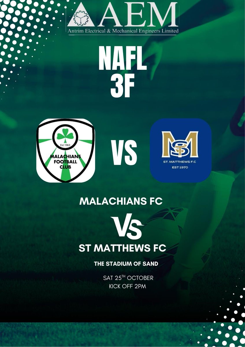 Woodvale 3 Mals 3. Eamonn Clarke, Dan Shiels and Cormac Mullan.
Mals IIs 1 St. Matthew’s 1. Rab O’Neill.