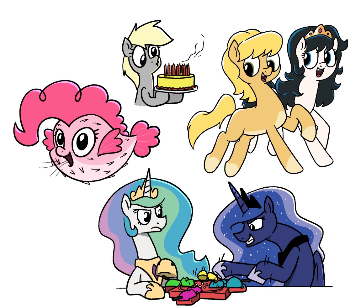 Results of today’s draw request stream:

We have Greg assuming his role as God, a contentious game of Hungry Hungry Hippos, and a Pinkie puffer fish.