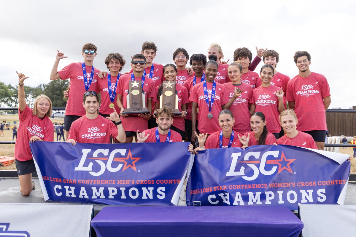 LoneStarConf's tweet image. West Texas A&amp;amp;M sweeps the 2025 Lone Star Conference Cross Country Championships. 🦬🏆🦬🏆

#LSCxc #D2xc
