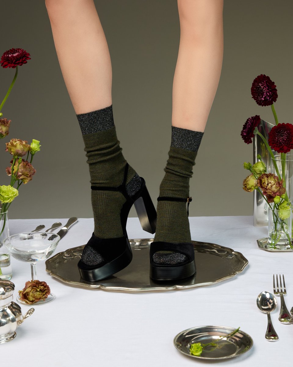 Classic heel/toe styling takes a fashionable turn in this luxe sock. Cozy, comfortable, and endlessly stylish, these are sure to be a favorite shown off under platform heels, as photographed, or hidden away beneath your favorite ankle boot. Shop > buff.ly/beMND1R