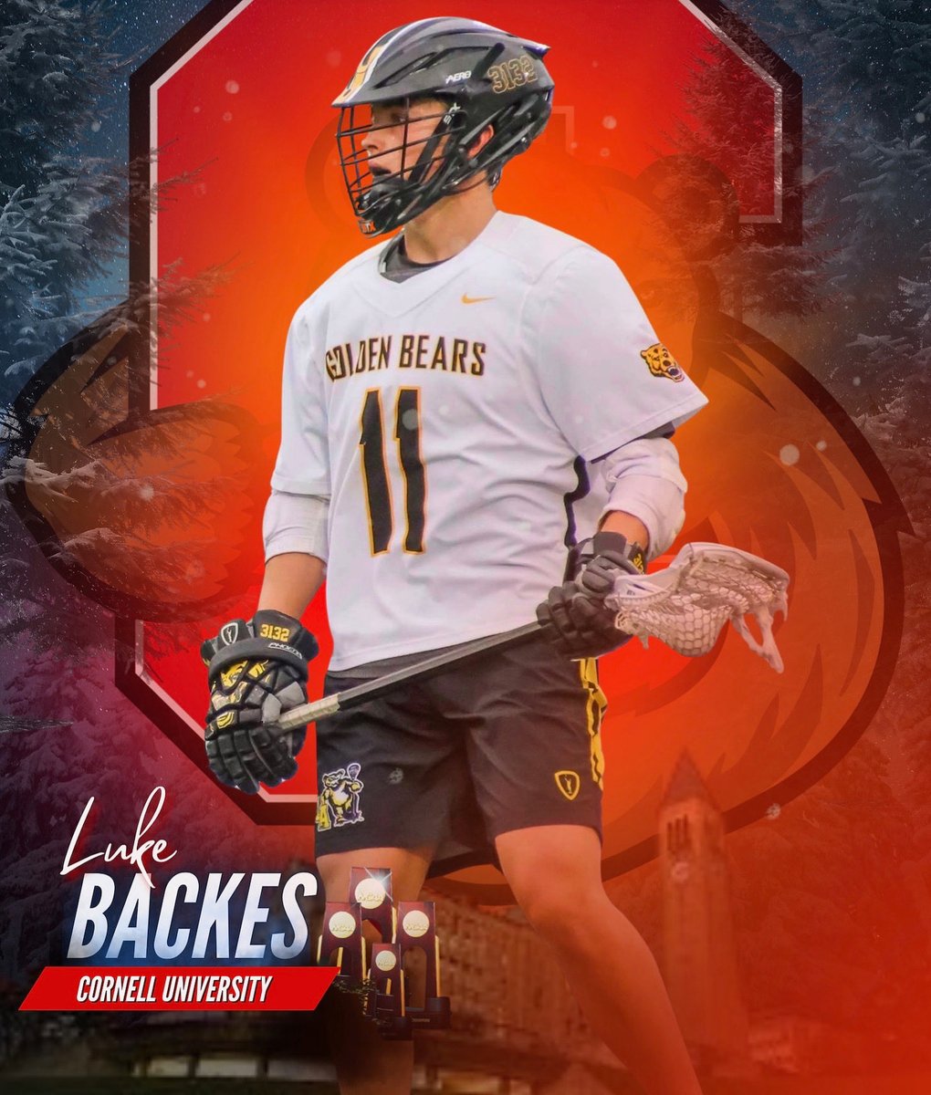 UAMensLacrosse's tweet photo. Senior Luke Backes is now off to Ithica! 

Congratulations Luke on your commitment to play @CornellLacrosse next year!! https://t.co/TD5a0KNqIu