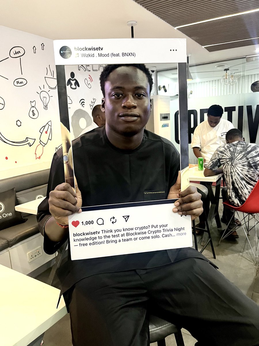 Blockwisetv's tweet photo. Face card never declines โ especially at Nigeriaโs first Crypto Trivia Night. ๐
#Blockwise #CryptoMadeSimple #TriviaNight https://t.co/BSHriY9I1k