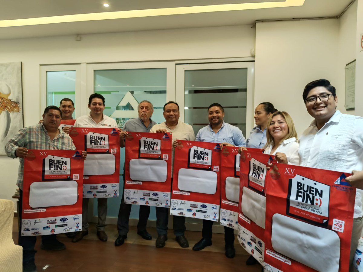CanacoVhsa's tweet photo. Empresarios de Huimanguillo se suman a las promociones del Buen Fin 2025, que se realizará del 14 al 17 de noviembre próximo.

N https://t.co/Oaqix74BCq