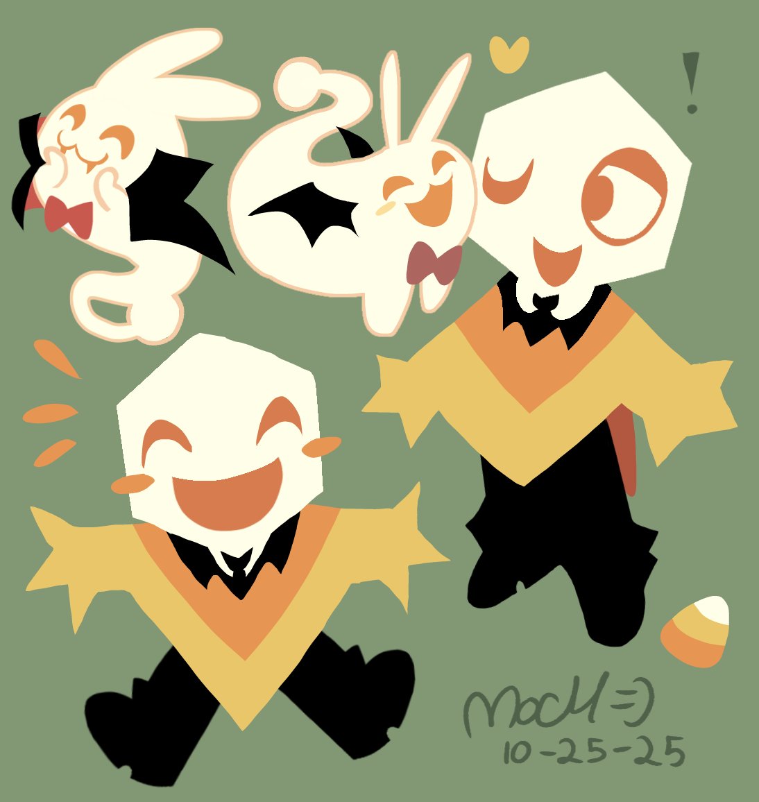 Mena_Mochii's tweet image. Candy corn !! :D #DELTARUNE #pippins