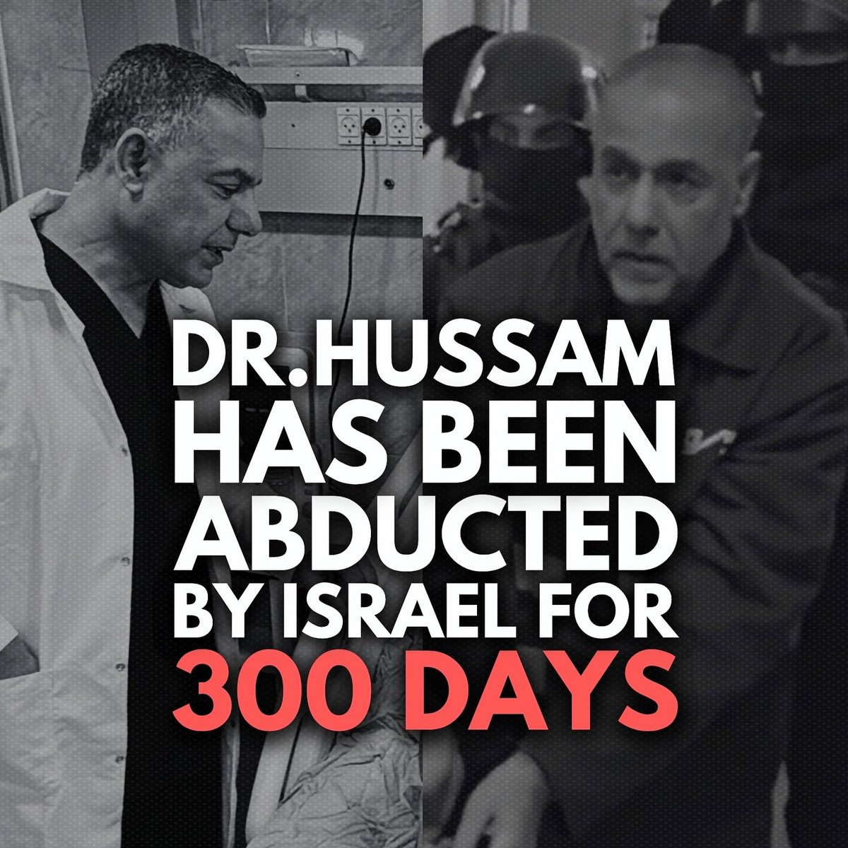 RyanRozbiani's tweet photo. FREE Doctor Hussam Abu Safiya

It has been 300 Days! https://t.co/iXB5v8fKRG