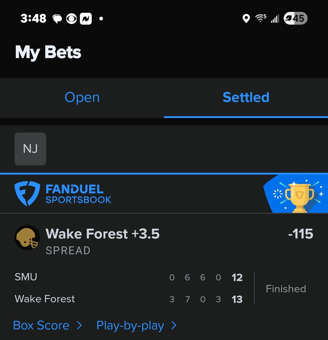 Fingrz692's tweet photo. @JerseyKidPicks Nails Another Top Rated #CFBPick  today #FanduelSportsBook #DraftkingsSportsBook #GamblingX 

https://t.co/H7rtIL0S7S https://t.co/meTmzLy6ZU