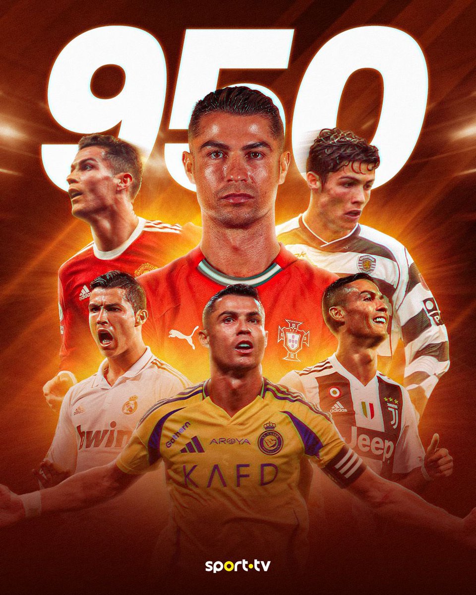🚨🚨🚨🚨🚨 تاريخي: 

الأسطورة كريستيانو رونالدو يصل لهدفه رقم 950 في مسيرته 👑🐐