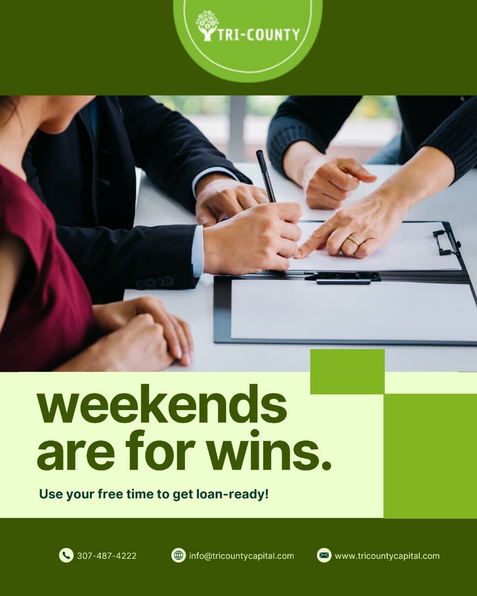 TriCountycapita's tweet image. 📆 Planning your finances this weekend?
 Get pre-qualified in minutes at tricountycapital.com

#WeekendFinance #TriCountyCapital #LoanReady #FinancialPlanning #ApplyNow