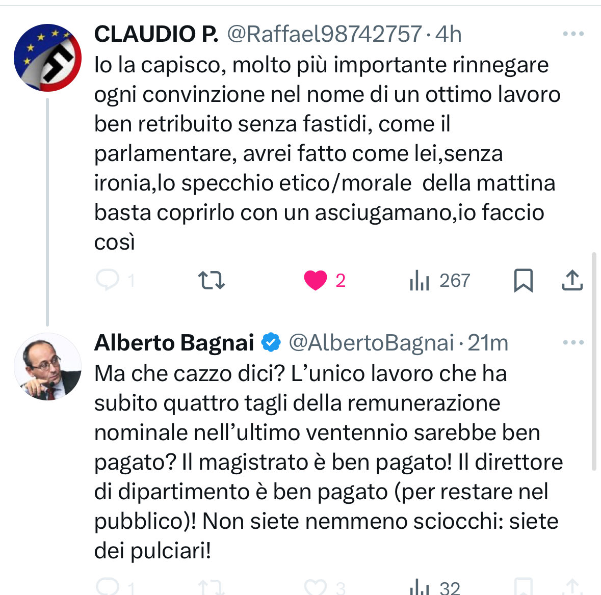 Ciao povery! Ve saluta bagnai.