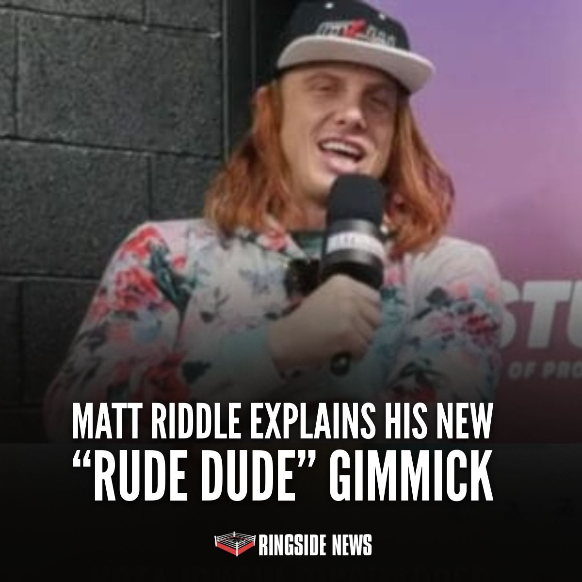 ringsidenews_'s tweet photo. Do you think #MattRiddle’s “Rude Dude” gimmick is his best version yet? https://t.co/fzEQvWJq5H https://t.co/c6EbU45SkC