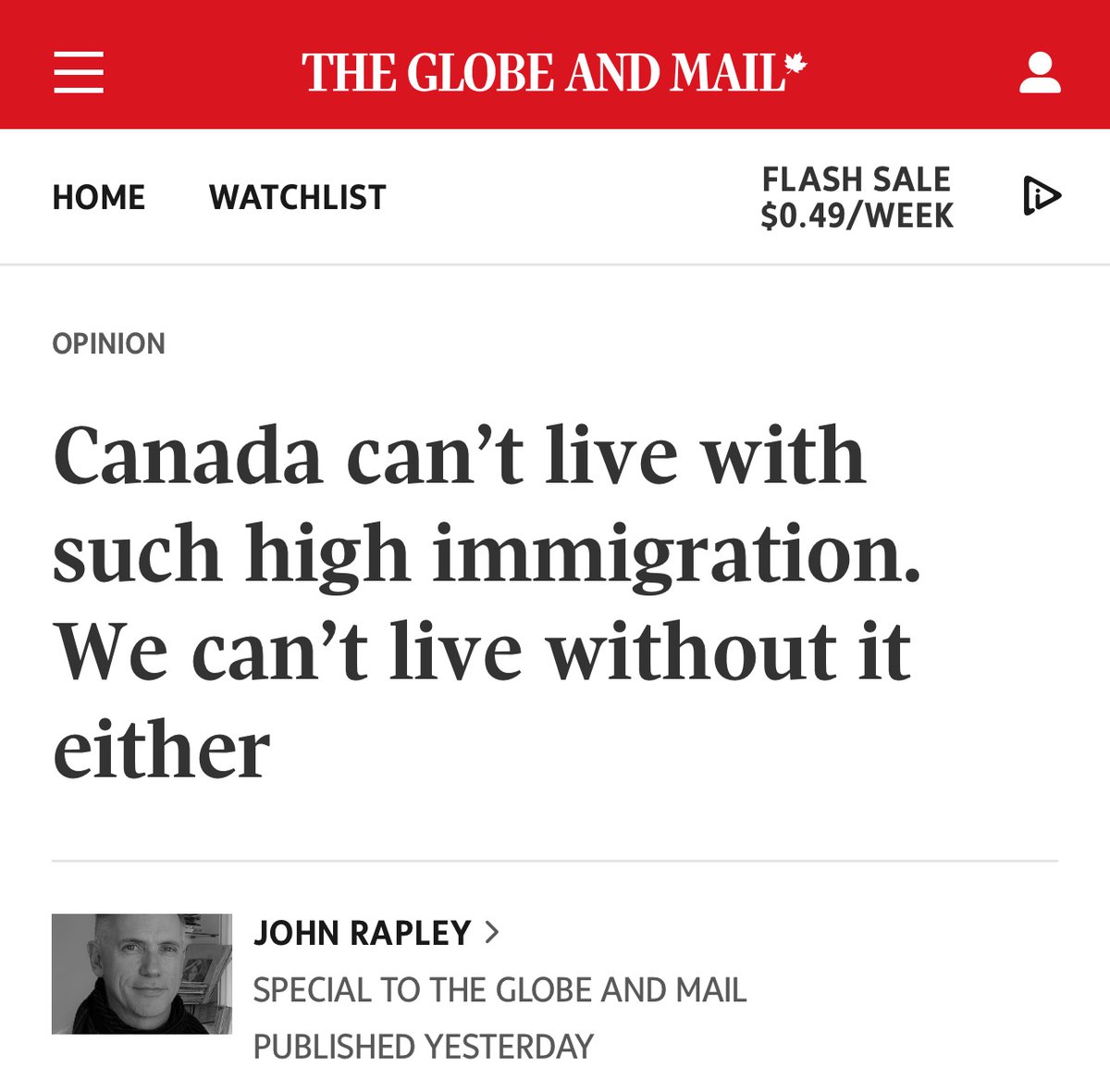 Oh, we can definitely live without it.