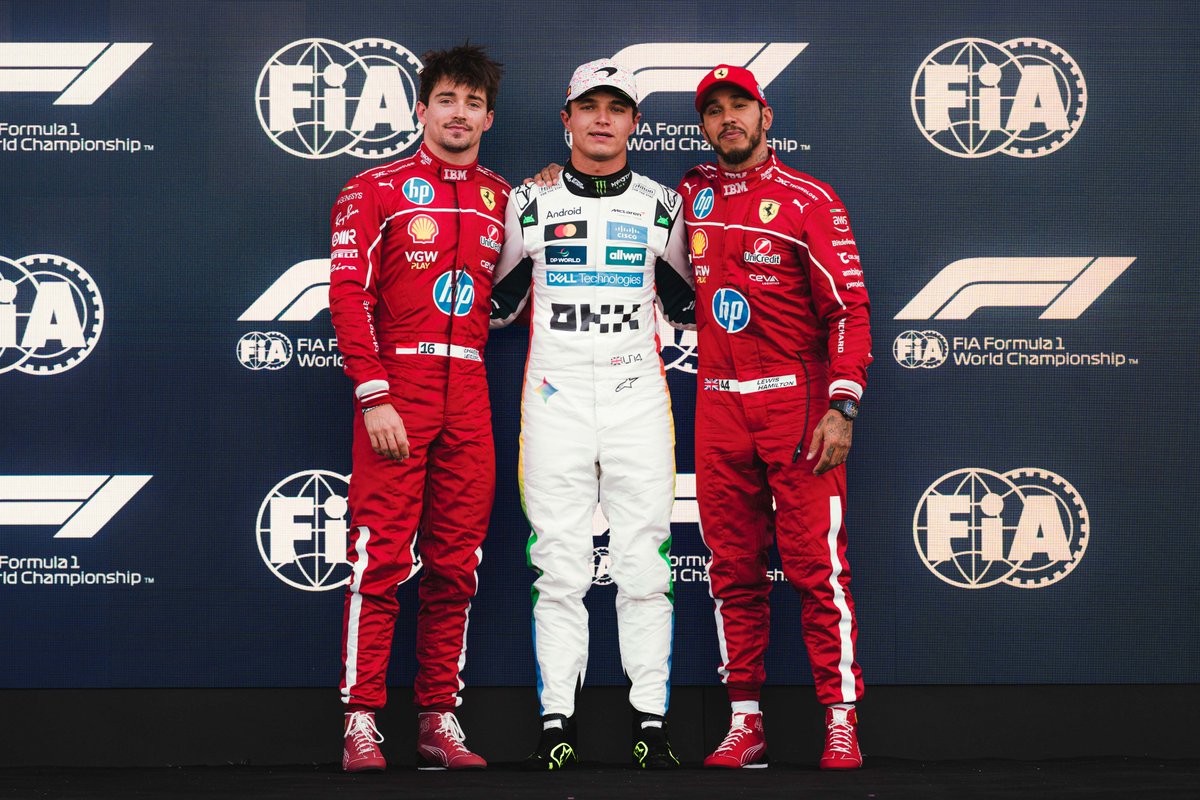 ScuderiaFerrari's tweet photo. Starting from the front two rows tomorrow 🫡 https://t.co/huLwLoaZYB