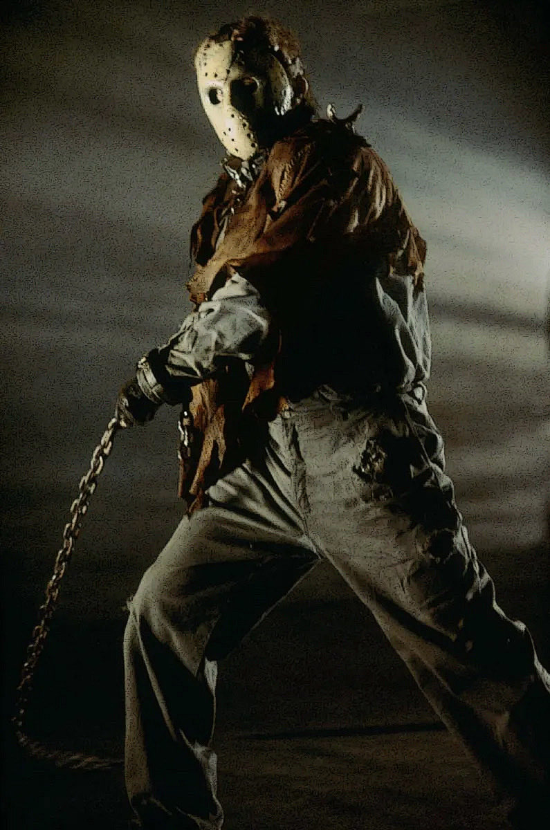 F13ARCHIVIST's tweet image. Kane Hodder as “Pre-Uber” #JasonVoorhees during the opening of #JasonX (2001) #HorrorCommunity #FridayThe13th #sifi