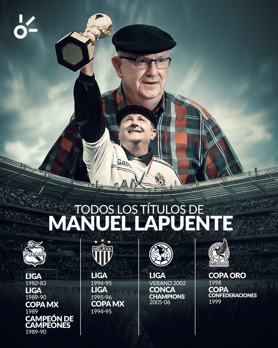 ¡UN LEGADO IMBORRABLE! ⚽🤝🇲🇽

La partida de Manuel Lapuente solo resalta la gran carrera que tuvo en el fútbol profesional y la huella que dejó detrás para ser recordado por todos los aficionados al deporte rey 🤝
