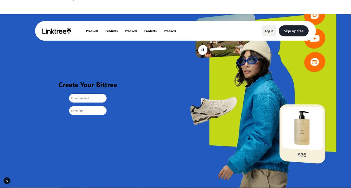 aryan34802's tweet image. 🧠 Day 44 - #100DaysOfCode
Added some functionality today and here’s a quick preview! ⚙️✨cloning linktr.ee
Will work on the generate UI , feature and API tomorrow. 🚀
#NextJS #ReactJS #WebDev #CodingJourney #MERN
