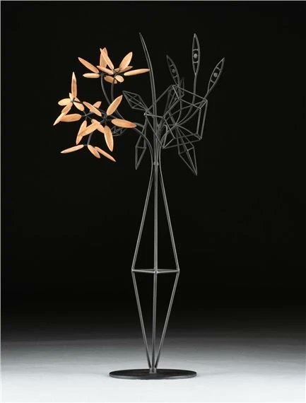Notte my friends 

James Surls
Diamond and Flower, 2002
Poplar And Painted Steel