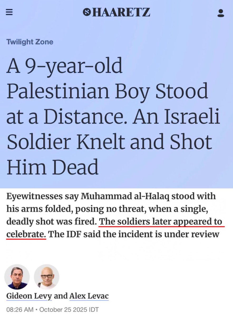 Not a single day goes by where Israel doesn’t kill a Palestinian kid. Not one day.