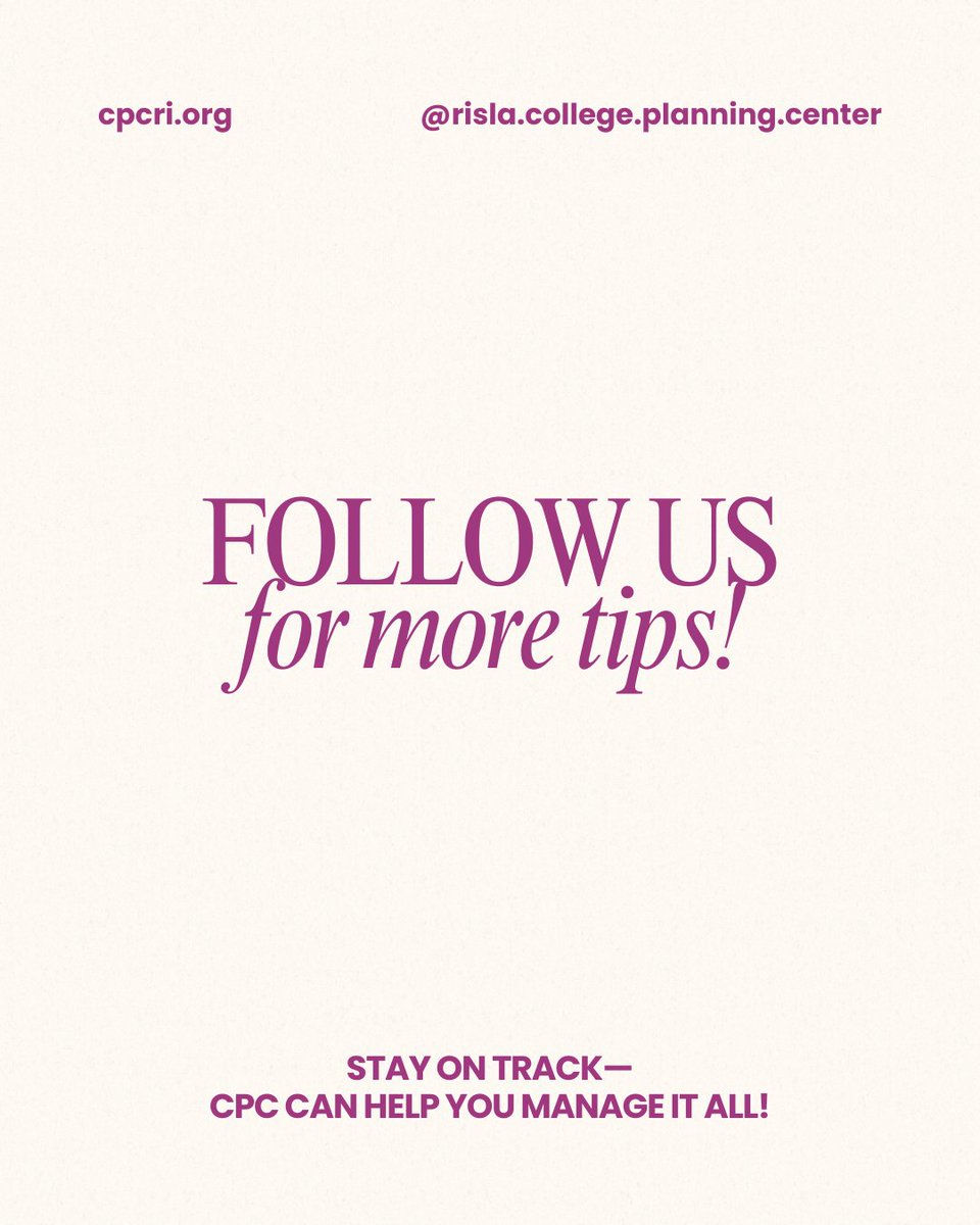 CPCRI's tweet image. October isn’t just pumpkin spice season 🎃

It’s also crunch time for college planning. Between FAFSA opening, early action deadlines coming up, and scholarship apps piling in, it can feel like there’s a lot to keep track of all at once.

#collegebound #collegeplanning #cpcri