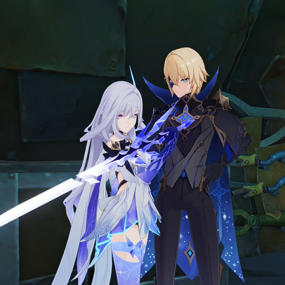 timelydainskirk's tweet image. Some #dainskirk screens from me &lt;3 and new AQ is amazing
#genshin #genshinimpact #dain #dainsleif #skirk #skirkdain #skirdain #原神