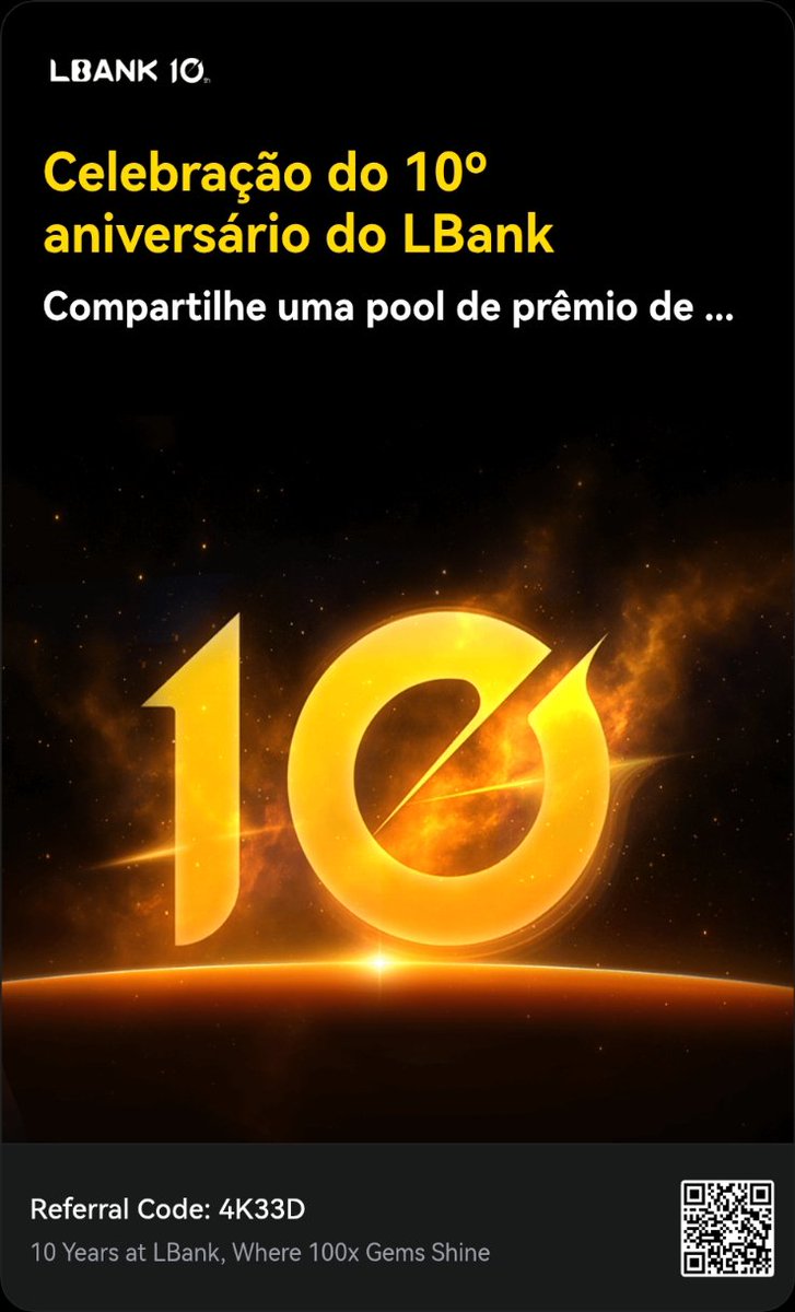 AntonioSan54004's tweet image. 10 anos de LBank, onde as gemas de 100x brilham! 
Comemore conosco · $2.000.000 em prêmios! #LBankhttps://lbank.one/s/v0FF3yV