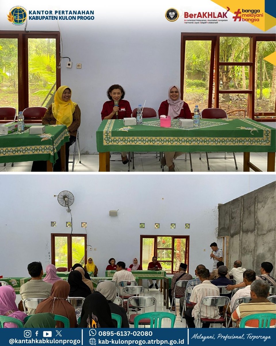 atr_bpnkprogo's tweet image. Hallo,#sobatATRBPNKulonProgo

Kantor Pertanahan Kabupaten Kulon Progo kembali menyerahkan 90 sertipikat hak atas tanah elektronik kepada warga Kalurahan Temon Wetan, Kapanewon Temon, Kamis (23/10). 

#PTSLTemon2025
#PTSLKulonProgo2025
#SertipikatElektronik
#KantahKulonProgo