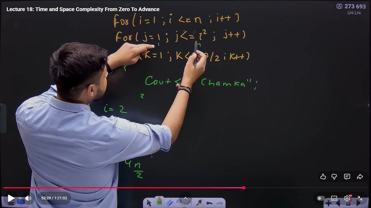 harshsingh_ksri's tweet image. 👉Day 18 of learning DSA in C++ journey with @rohit_negi9 Bhaiya !
💡Today’s grind: Time & Space Complexity, Big O/Θ/Ω, and 10 real examples (O(1) → O(n²))
⚡Time & Space Complexity took me way longer to grasp than any other topic so far
#100DaysOfDSA #DSAinCPP #BigONotation…
