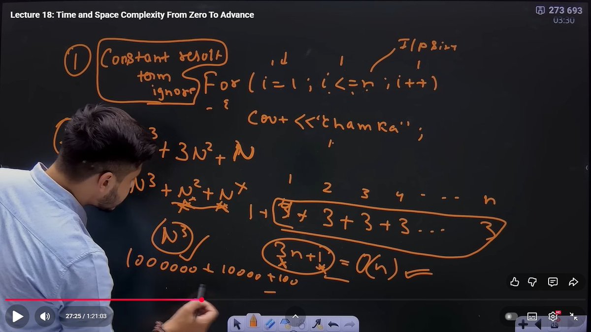 harshsingh_ksri's tweet image. 👉Day 18 of learning DSA in C++ journey with @rohit_negi9 Bhaiya !
💡Today’s grind: Time & Space Complexity, Big O/Θ/Ω, and 10 real examples (O(1) → O(n²))
⚡Time & Space Complexity took me way longer to grasp than any other topic so far
#100DaysOfDSA #DSAinCPP #BigONotation…
