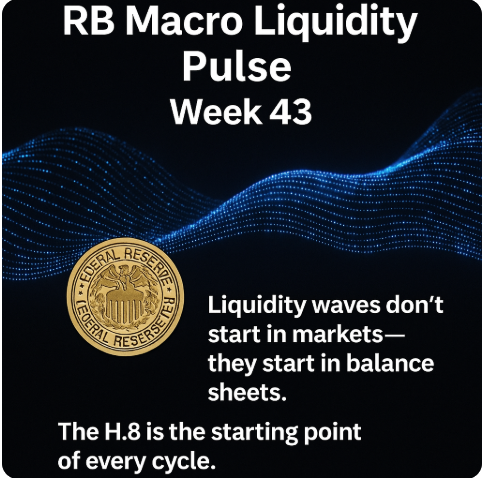 TradeMasterRB's tweet image. Likidite dalgaları piyasada değil, bilançolarda başlar.
Her döngünün başlangıç noktası H.8’dir. 🌊
#RBMasterClass #RBMacroView #FedData