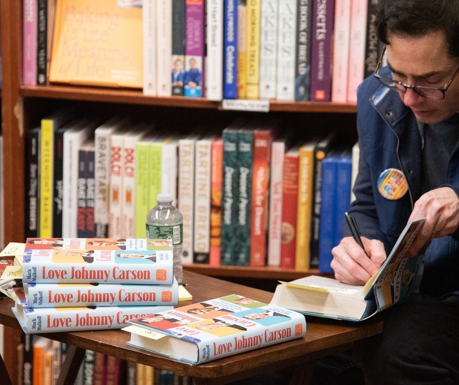 Thanks to everyone who celebrated my LOVE JOHNNY CARSON book launch at <a href="/bookculture/">book culture</a> in NYC. I was blown away by people’s support. Someone even drove all the way from Rhode Island! More events/signings to be announced soon (Photo credit: Pawel Slabiak) #johnnycarson