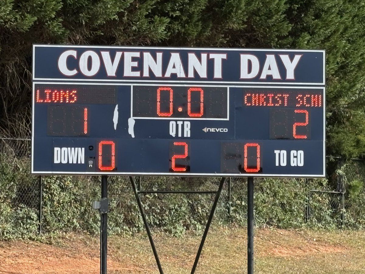 Final score in varsity soccer: Greenies 2, Covenant Day 1.