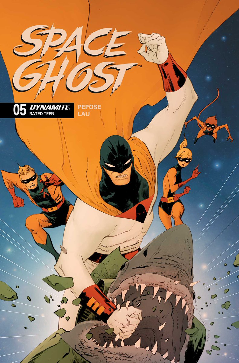 DynamiteComics's tweet image. Monday is the Final Order Cutoff for Space Ghost Vol 2 #5 from David Pepose and Jonathan Lau. Look for the cover by Jae Lee. Also available in Virgin.
#spaceghost #davidpepose #jonathanlau #jaelee
dynamite.com/htmlfiles/view…