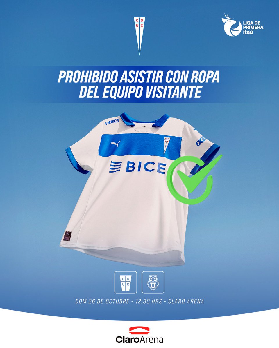 Cruzados's tweet photo. ¡Este domingo solo vestimos La Franja! ⚪️🔵

Vente temprano, cuidemos la localía y vivamos una fiesta en casa 🤍💙 https://t.co/q1dNhozQjS