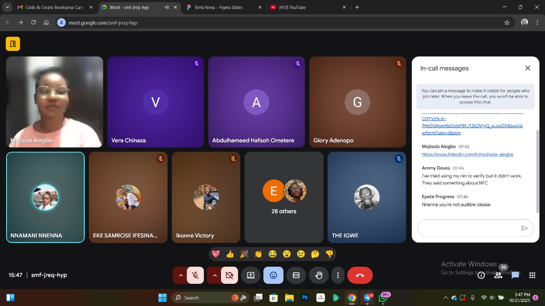 _theigwe1's tweet image. From branding to AI, teamwork & growth, Career Week stretched me and reminded me that showing up is where real growth starts. Demo held the best experience 🚀🌱
Big ups to @edustipend 😊
#CodeandCreateCareerWeek #ZeroImposterSyndromeInTech #TechForGood #FromLearningToLaunch