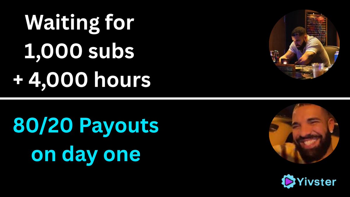 YouTubers when they realize Yivster pays 80/20 tips.