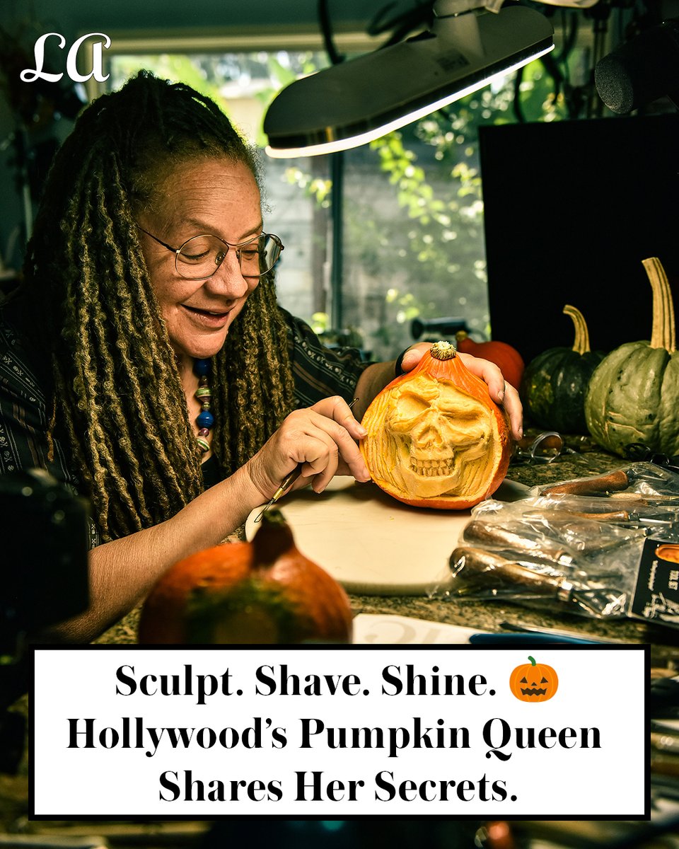 From Outrageous Pumpkins to Disney Imagineering — Terri Hardin is the queen of the Halloween carve. 🎃

She shares her best pumpkin-sculpting tips just in time for spooky season.

Read on for more from <a href="/ChrisNicholsLA/">Chris Nichols</a> ⬇️

lamag.com/style/terri-ha…