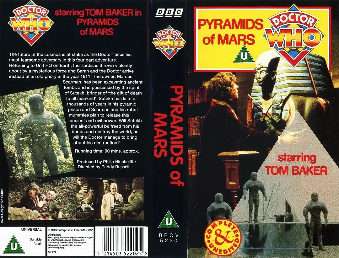 WhosThatGav's tweet image. #nowplaying #DoctorWho #PyramidsOfMars 💿📺 #season13 #bluray. The super-duper 5.1 surround sound enhanced special effects version. ✨