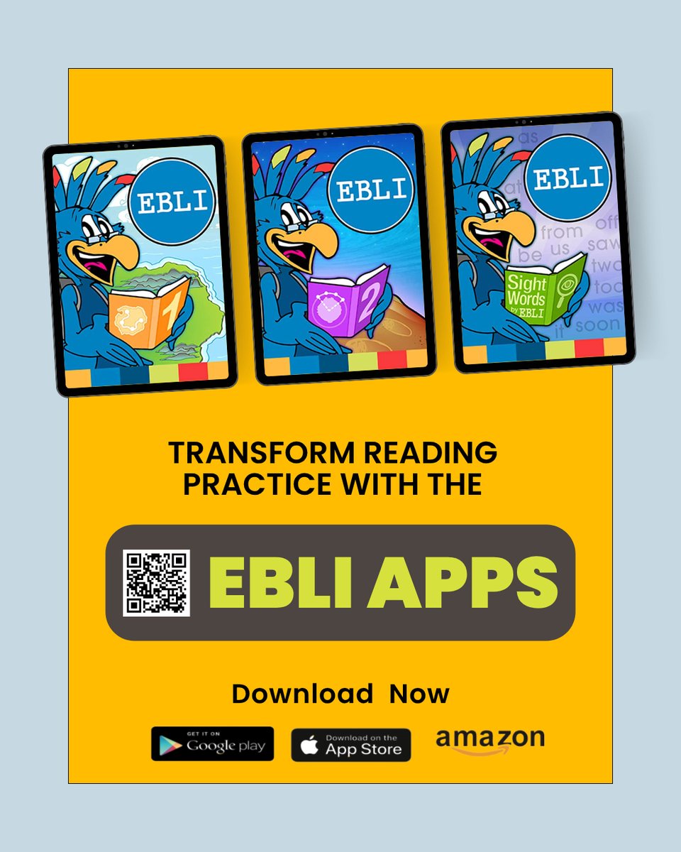 EBLIreads's tweet image. Reading doesn’t have to be hard.
EBLI Apps help learners build reading, spelling, and writing skills through fun, interactive activities.

📲 Learn more → eblireads.com/ebli-apps-2

#EBLI #EvidenceBasedLiteracyInstruction #ReadingApps #PhonicsApps #LiteracyForAll
