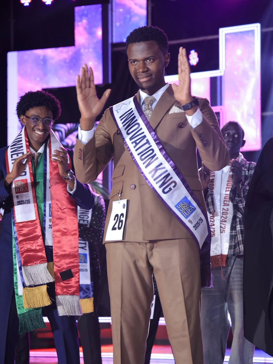 ceco243ug's tweet photo. Félicitations à M. Issac Cibembe, nouveau Mr IUEA 2025 ! 👑
La (CECO) est immensément fière de voir un fils du Congo porter haut les couleurs de notre nation au sein de l’université.Charisme, prestance &amp; intelligence,tu as dignement représenté tout un peuple.Fierté congolaise 🇨🇩 https://t.co/Y7Idyw8cwk