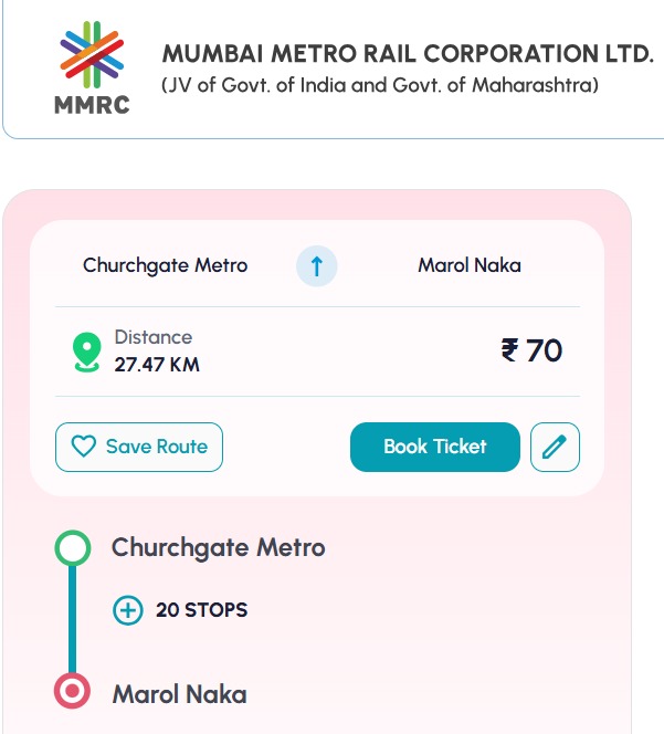 zoru75's tweet image. Andheri to Churchgate
(25 days a month to &amp;amp; from work)

AC Local Train = Rs 1,335/- monthly pass

Metro3 = Rs 3,500/- per month