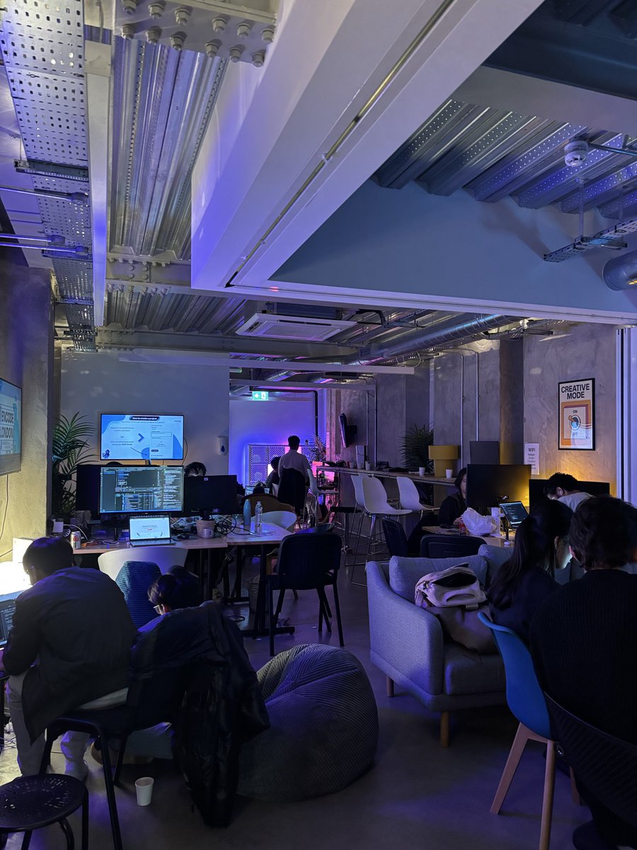 Hacking through the night at <a href="/encodeclub/">Encode Club</a> London hackathon..

Extra hour gifted by the end of BST 👀

First London hack and it’s a vibe