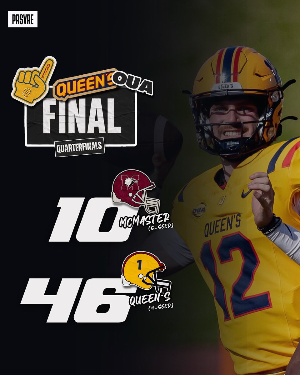 PRSVRE_'s tweet photo. Queen’s handled their business, eliminates McMaster to move on to the OUA Semifinals 💪 https://t.co/eid9KT7B0r