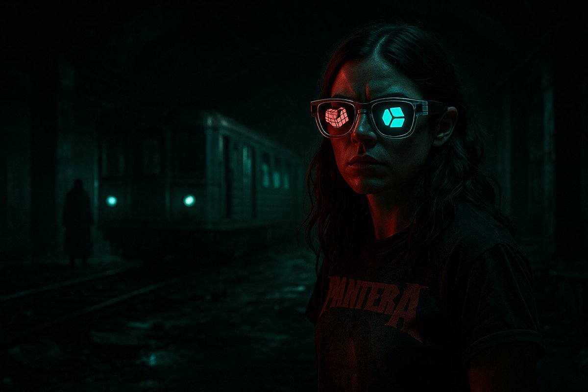 THE SWARM SEES II

Ella doesn’t pray. She tunes.

Boots on wet pavement. "Walk" by Pantera pushing through her headphones. The city low and restless around her. The MadRims aren’t just glasses anymore…they’re a door.

But…A vision stream appears in her lenses. She didn’t call