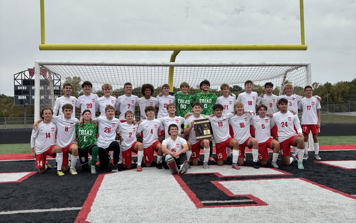soccer_triad's tweet image. Final from Triad 
Triad - 2
Highland- 1 
Goals by Wheat and B Kelly 
Regional Champions
