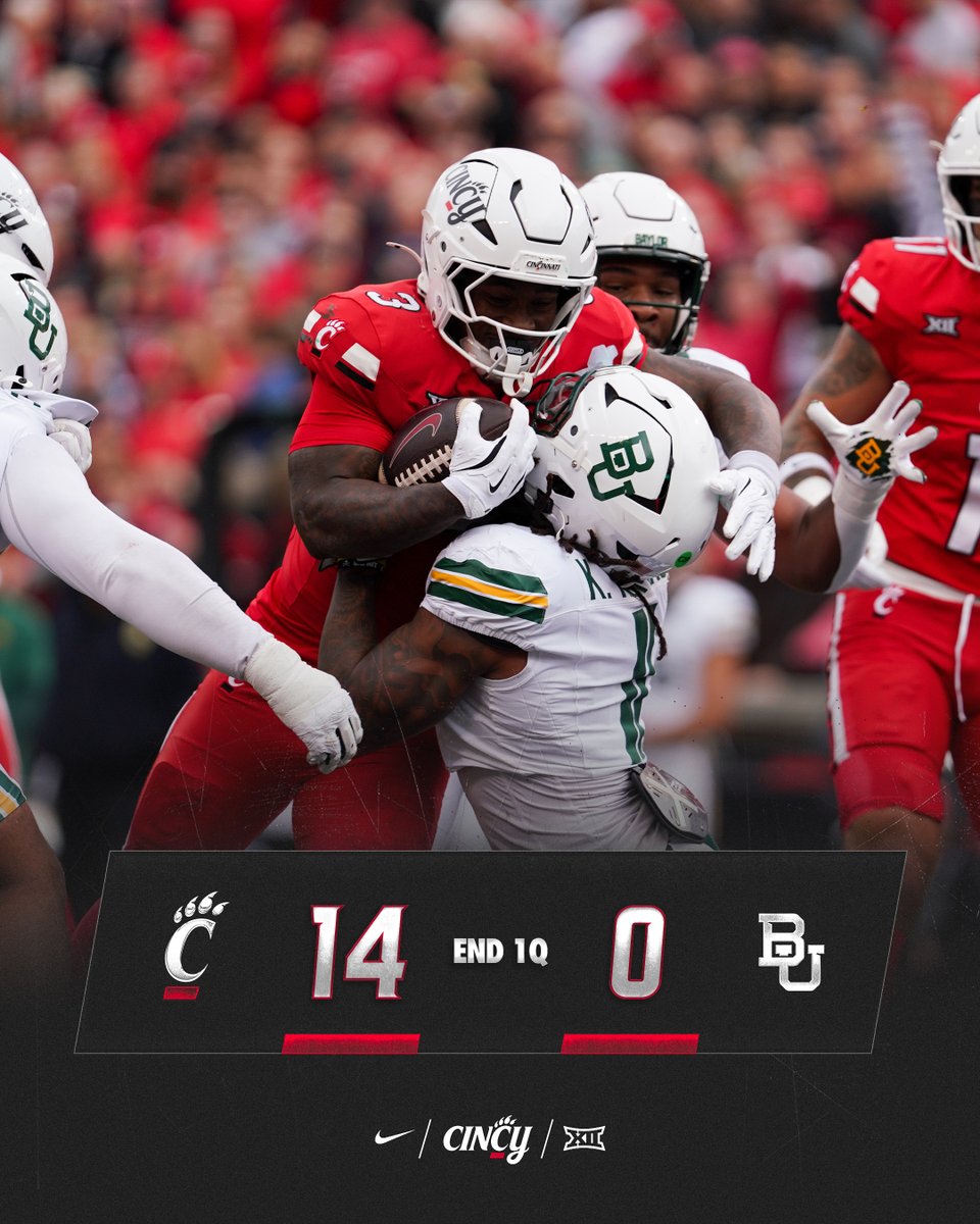 Up after one 🐾

#GoBearcats