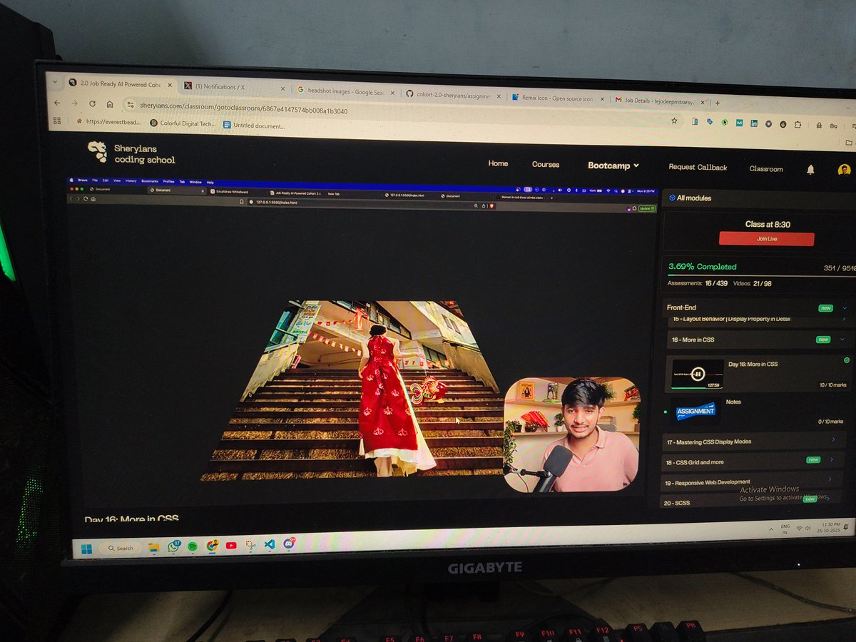 tejodeepsama's tweet image. 🚀Day 16 of my COHORT 2.0 Dev Journey
Learned how to make designs move & feel alive! 🎨
Covered transform, perspective, hover, and transition then built a small project to apply it all.
Loving how CSS can turn static layouts into smooth, interactive experiences 💻✨